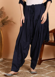 Navy Blue Patiala Pant