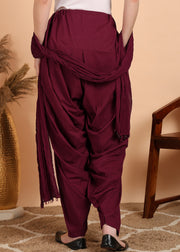 Maroon Patiala Pant