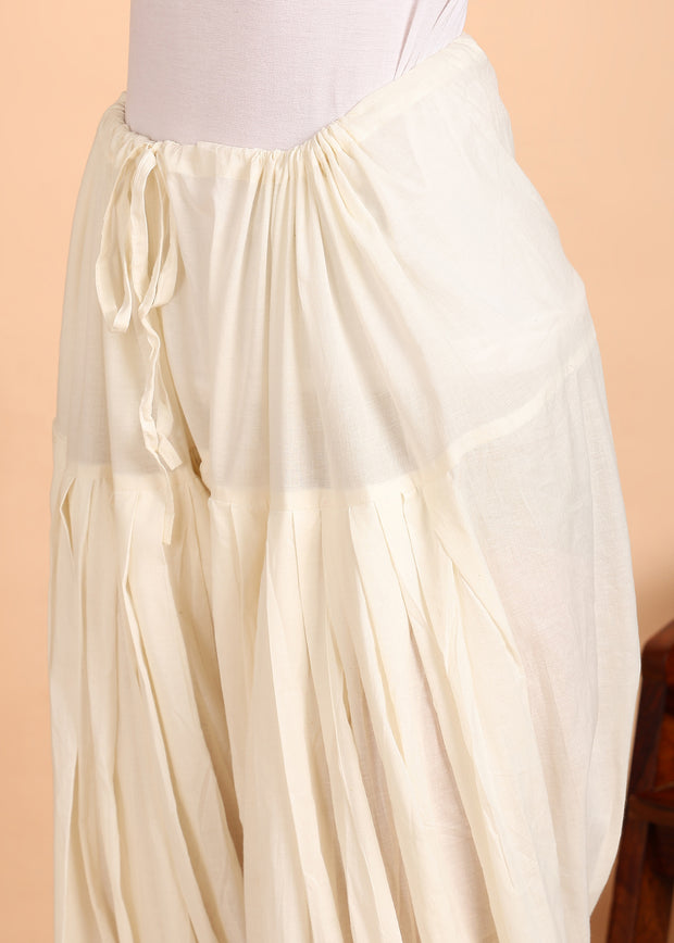 Cream White Patiala Pant